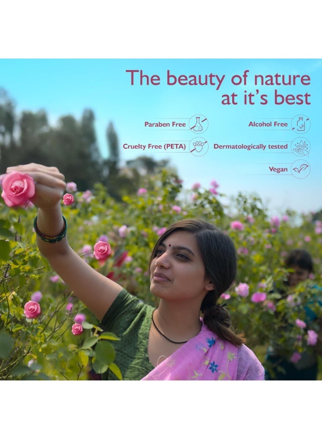 Dabur Gulabari Premium Rose Water/Face Toner - 400ml | No Paraben | Alcohol Free | Cleanses, Hydrates & Moisturises Skin | Balances & Restores Skin's pH Levels | For All Skin Types - Image 4